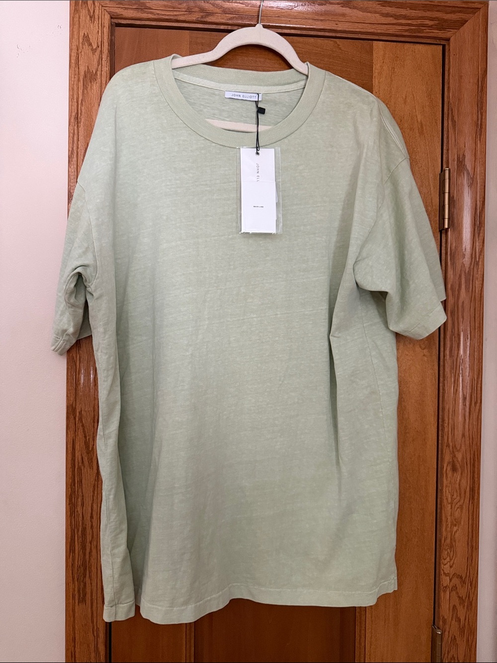 John Elliott Mint Green Short Sleeve Crewneck Tee